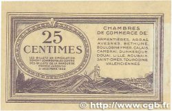 25 Centimes FRANCE régionalisme et divers Nord et Pas-De-Calais 1918 JP.094.03 SPL