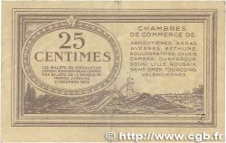 25 Centimes FRANCE régionalisme et divers Nord et Pas-De-Calais 1918 JP.094.03 TTB