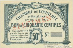 50 Centimes Spécimen FRANCE régionalisme et divers Orléans 1914 JP.095.01 SUP