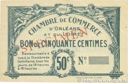 50 Centimes Spécimen FRANCE régionalisme et divers Orléans 1914 JP.095.01