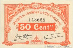 50 Centimes FRANCE régionalisme et divers Orléans 1915 JP.095.04 SUP