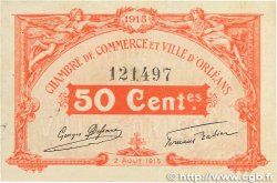 50 Centimes FRANCE Regionalismus und verschiedenen Orléans 1915 JP.095.04 SS