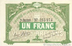 1 Franc FRANCE régionalisme et divers Orléans 1916 JP.095.12 SUP