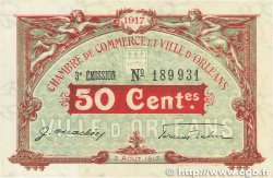 50 Centimes FRANCE régionalisme et divers Orléans 1917 JP.095.16 SUP+