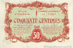 50 Centimes FRANCE Regionalismus und verschiedenen Orléans 1917 JP.095.16 VZ+
