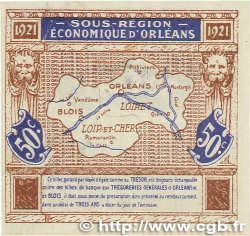 50 Centimes FRANCE régionalisme et divers Orléans et Blois 1921 JP.096.05 TTB+