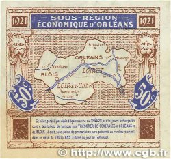 50 Centimes FRANCE régionalisme et divers Orléans et Blois 1921 JP.096.05 TTB