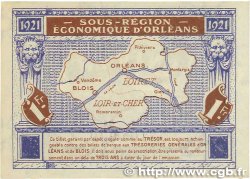 1 Franc FRANCE régionalisme et divers Orléans et Blois 1921 JP.096.07 SUP+