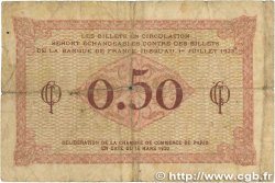 50 Centimes FRANCE régionalisme et divers Paris 1920 JP.097.10 B