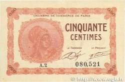 50 Centimes FRANCE regionalism and various Paris 1920 JP.097.10 VF