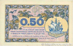 50 Centimes FRANCE Regionalismus und verschiedenen Paris 1920 JP.097.31 SS