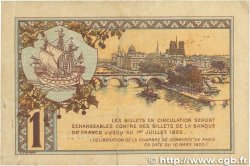 1 Franc FRANCE regionalismo e varie Paris 1920 JP.097.36 MB