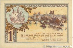 1 Franc FRANCE régionalisme et divers Paris 1920 JP.097.36 TTB+
