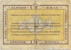 1 Franc FRANCE régionalisme et divers Péronne 1920 JP.099.02 B
