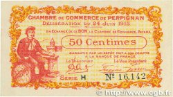 50 Centimes FRANCE régionalisme et divers Perpignan 1915 JP.100.05 TTB+