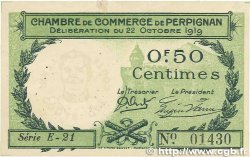 50 Centimes FRANCE régionalisme et divers Perpignan 1919 JP.100.27 TTB