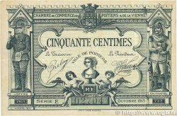 50 Centimes FRANCE régionalisme et divers Poitiers 1915 JP.101.01 TTB