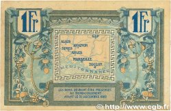 1 Franc FRANCE régionalisme et divers Alais, Arles, Avignon, Gap, Marseille, Nîmes, Toulon 1918 JP.102.08 TTB+