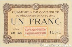 1 Franc FRANCE régionalisme et divers Puy-De-Dôme 1918 JP.103.08 TTB