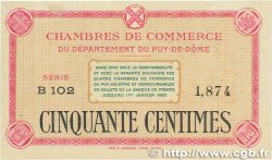 50 Centimes FRANCE régionalisme et divers Puy-De-Dôme 1918 JP.103.12 SUP