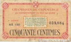 50 Centimes FRANCE régionalisme et divers Puy-De-Dôme 1918 JP.103.23
