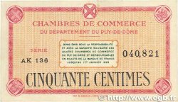 50 Centimes FRANCE Regionalismus und verschiedenen Puy-De-Dôme 1918 JP.103.23