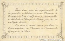50 Centimes FRANCE régionalisme et divers Quimper et Brest 1915 JP.104.01 TTB+