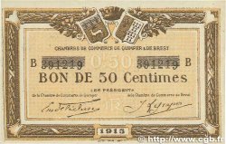 50 Centimes FRANCE régionalisme et divers Quimper et Brest 1915 JP.104.04 TTB