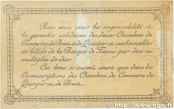50 Centimes FRANCE régionalisme et divers Quimper et Brest 1921 JP.104.19 TTB