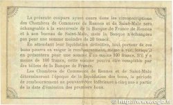 50 Centimes FRANCE régionalisme et divers Rennes et Saint-Malo 1915 JP.105.06 TB