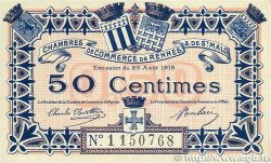 50 Centimes FRANCE régionalisme et divers Rennes et Saint-Malo 1915 JP.105.06 TTB+