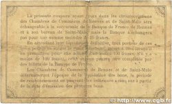 1 Franc FRANCE régionalisme et divers Rennes et Saint-Malo 1915 JP.105.11 B