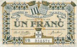 1 Franc FRANCE régionalisme et divers Rennes et Saint-Malo 1915 JP.105.15 TTB