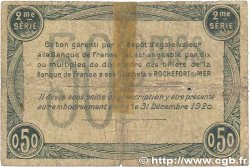50 Centimes FRANCE régionalisme et divers Rochefort-Sur-Mer 1915 JP.107.07 B