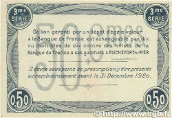 50 Centimes FRANCE régionalisme et divers Rochefort-Sur-Mer 1915 JP.107.11 SUP