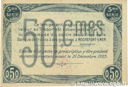 50 Centimes FRANCE régionalisme et divers Rochefort-Sur-Mer 1920 JP.107.17 TTB+