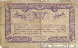 50 Centimes FRANCE régionalisme et divers Rodez et Millau 1915 JP.108.01 B