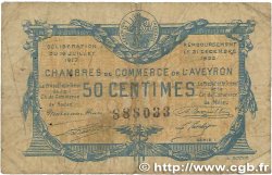 50 Centimes FRANCE régionalisme et divers Rodez et Millau 1917 JP.108.11 B