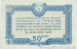 50 Centimes Annulé FRANCE régionalisme et divers Rodez et Millau 1917 JP.108.12 SUP+