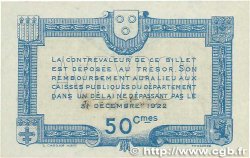 50 Centimes Annulé FRANCE regionalismo e varie Rodez et Millau 1917 JP.108.12 AU+