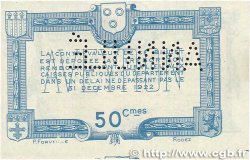 50 Centimes Annulé FRANCE regionalism and various Rodez et Millau 1921 JP.108.17 XF