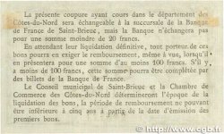 50 Centimes FRANCE régionalisme et divers Saint-Brieuc 1918 JP.111.11 TTB