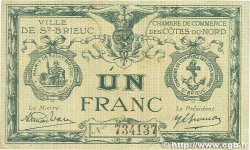 1 Franc FRANCE régionalisme et divers Saint-Brieuc 1918 JP.111.15 TB