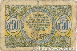 50 Centimes FRANCE régionalisme et divers Saint-Quentin 1918 JP.116.01 B