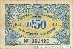 50 Centimes FRANCE regionalism and miscellaneous Saint-Quentin 1918 JP.116.01