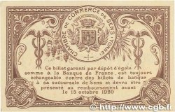 1 Franc Annulé FRANCE régionalisme et divers Sens 1916 JP.118.05 NEUF