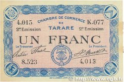 1 Franc FRANCE régionalisme et divers Tarare 1917 JP.119.25 SUP+