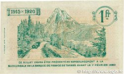 1 Franc Annulé FRANCE régionalisme et divers Tarbes 1915 JP.120.11 SUP