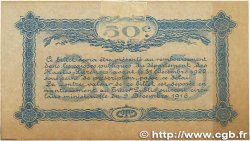 50 Centimes Annulé FRANCE regionalismo e varie Tarbes 1917 JP.120.17 BB