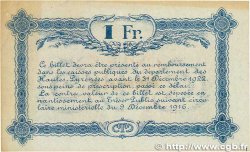 1 Franc Annulé FRANCE régionalisme et divers Tarbes 1917 JP.120.19 SUP